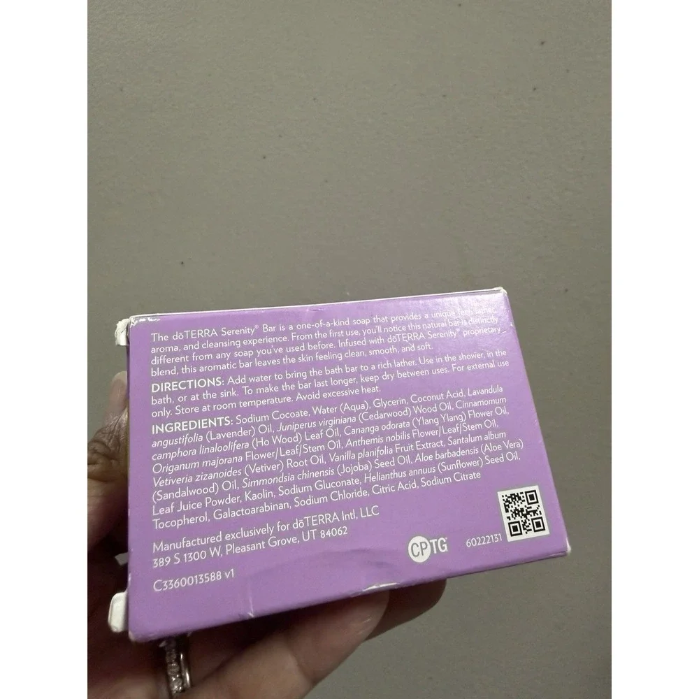 doTerra Serenity Bath Bar‎ Soap 4oz Spa